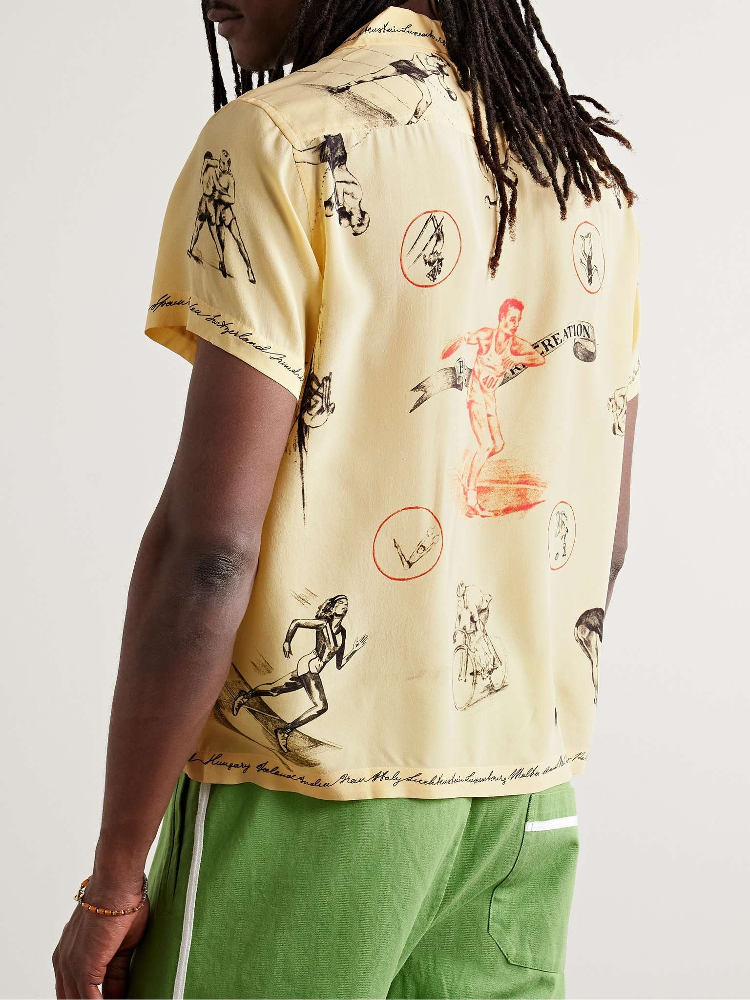 Games Convertible-Collar Printed Silk Crepe De Chine Shirt - 3