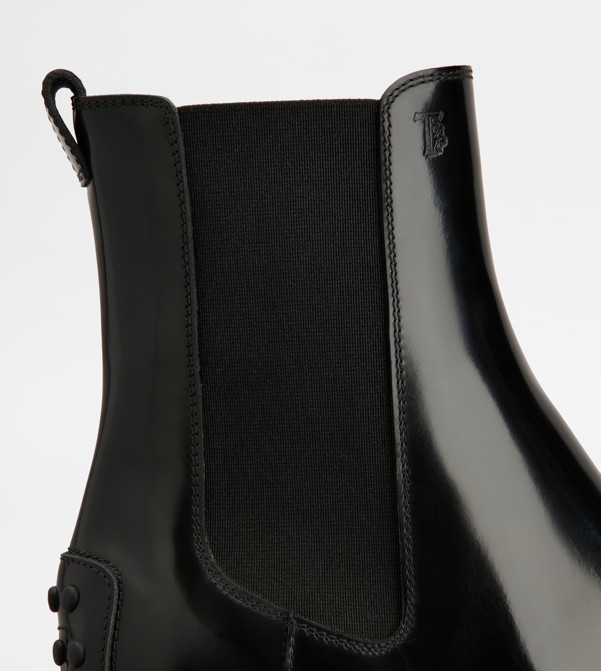 ANKLE BOOTS IN LEATHER - BLACK - 5