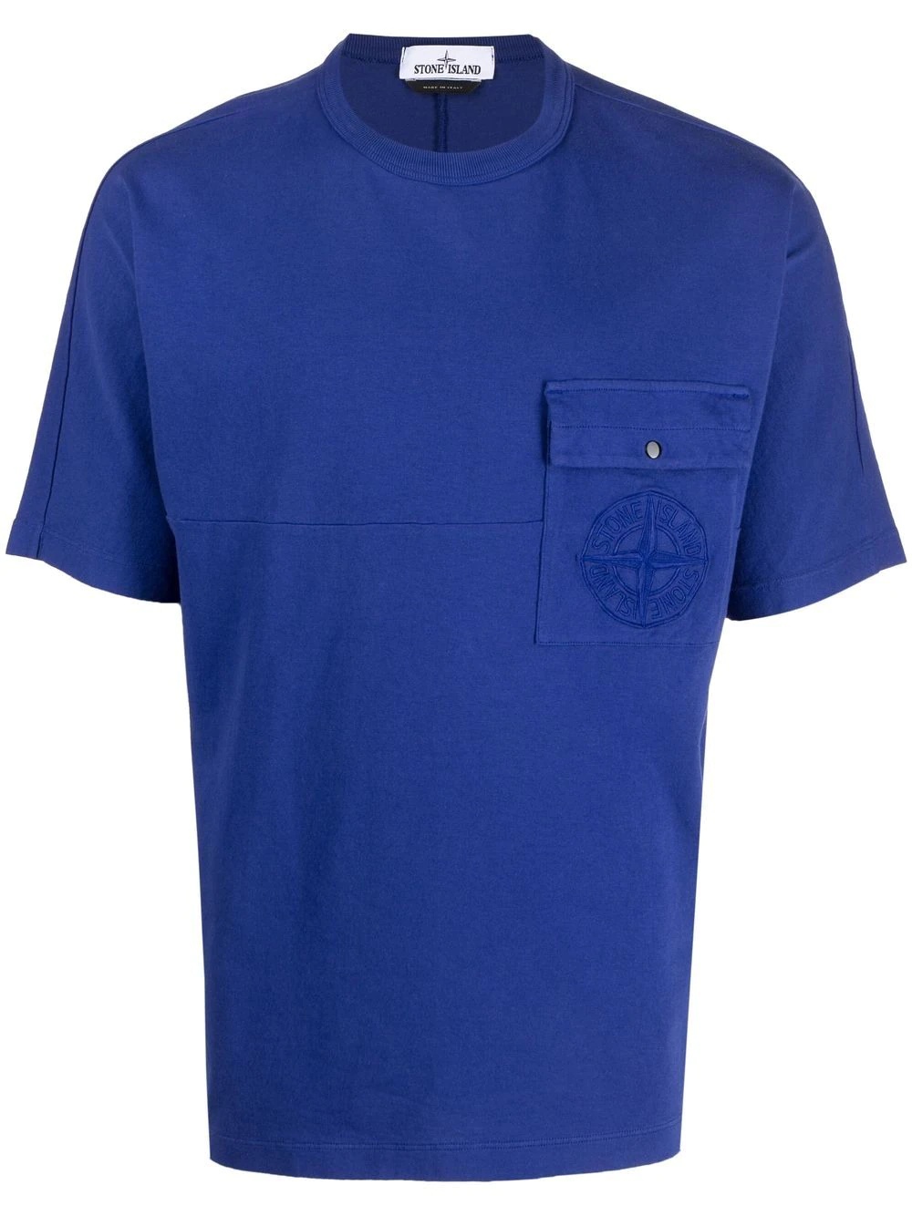 embroidered Compass pocket T-shirt - 1