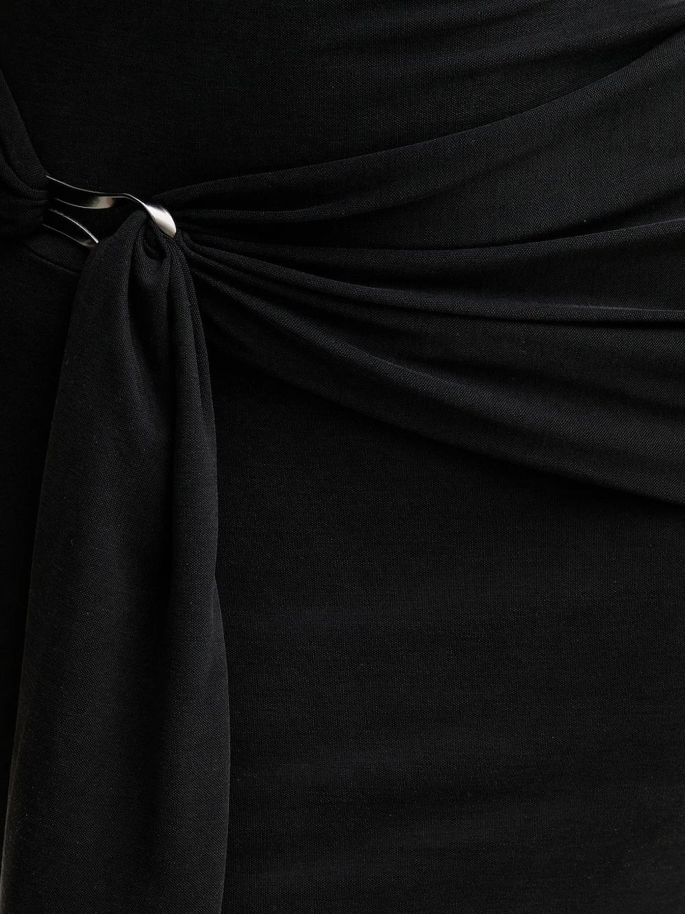 ring-detail mini dress - 4