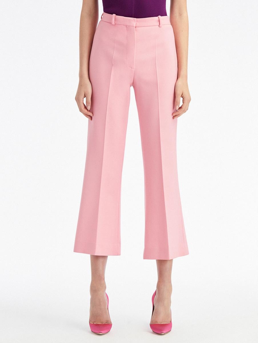 SEAM DETAIL FLARE LEG PANTS - 3