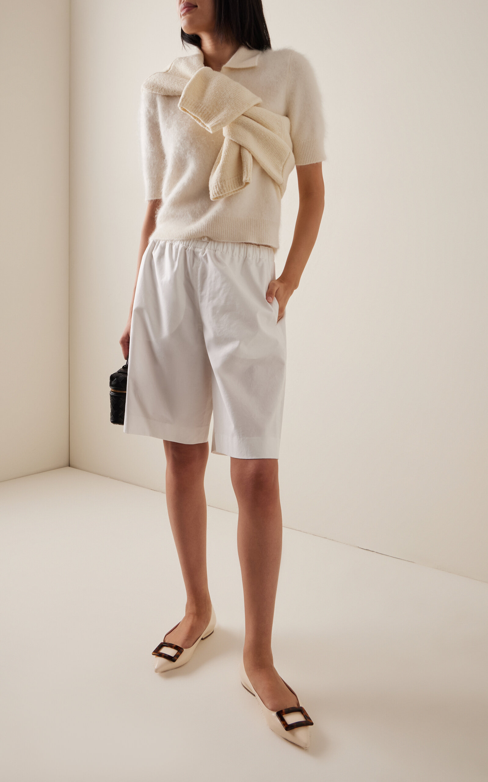 Gommettine Leather Flats ivory - 2