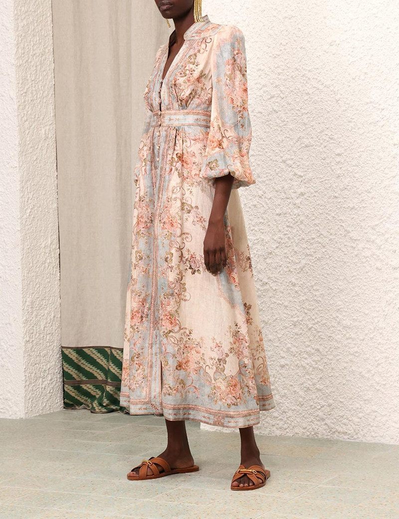 knee length dresses for ladies August Midi Dress ZIMMERMANN Multicolor main image 1