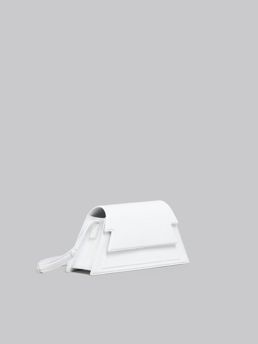 MEDIUM TRUNKOISE BAG IN SMOOTH WHITE LEATHER - 6