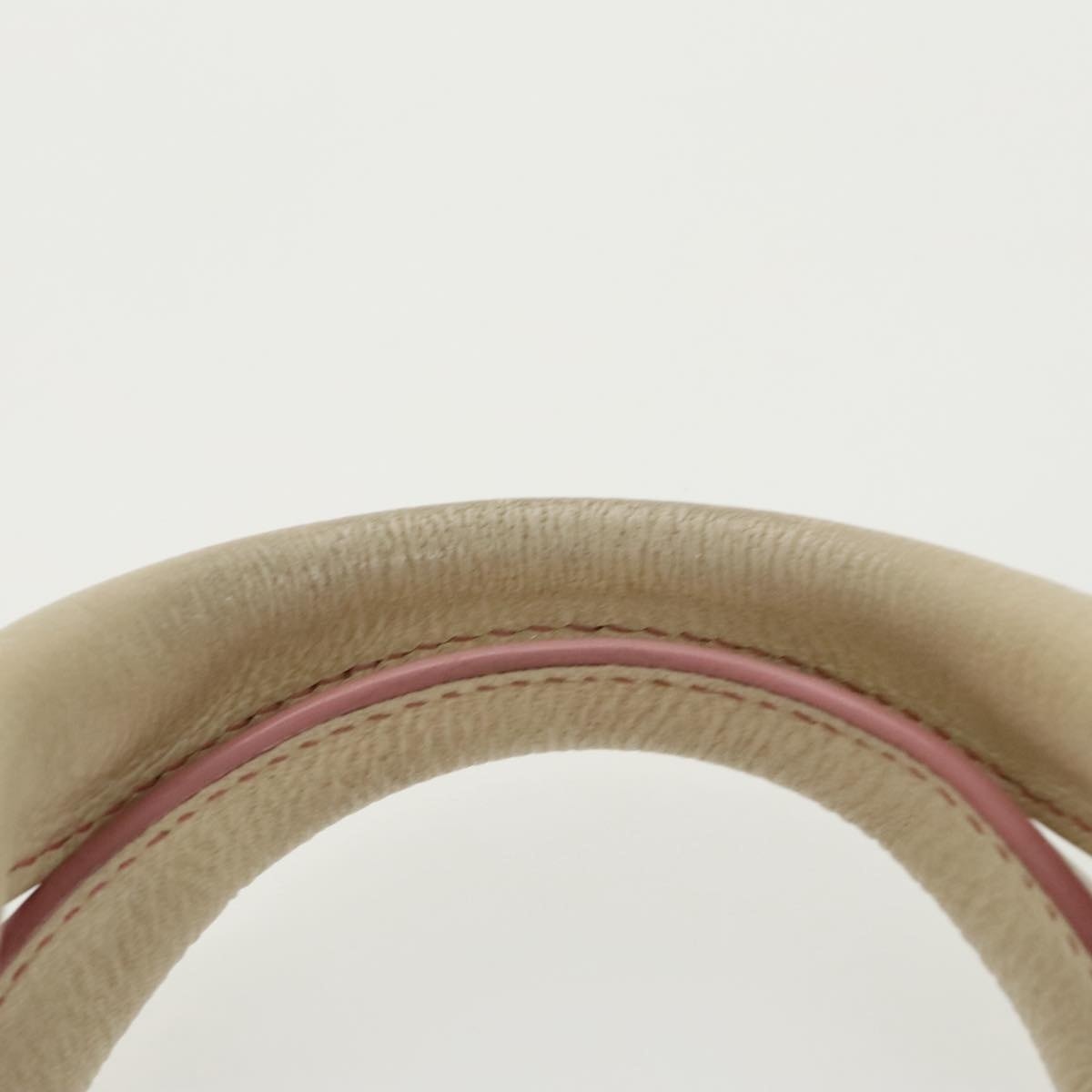 CELINE C Macadam Canvas Hand Bag Pink Gold - 8