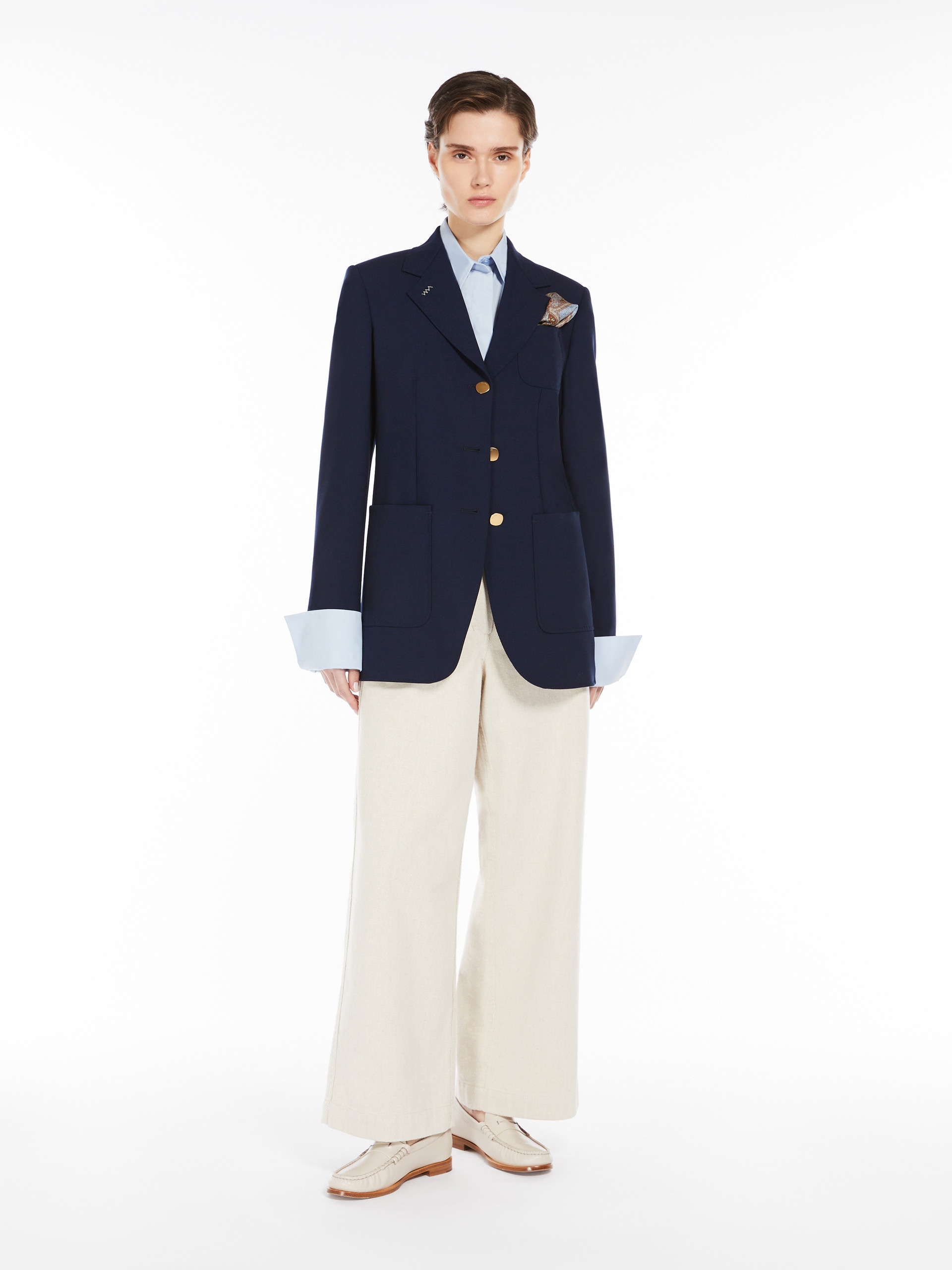 FARAONE Wool and mohair canvas blazer - 5