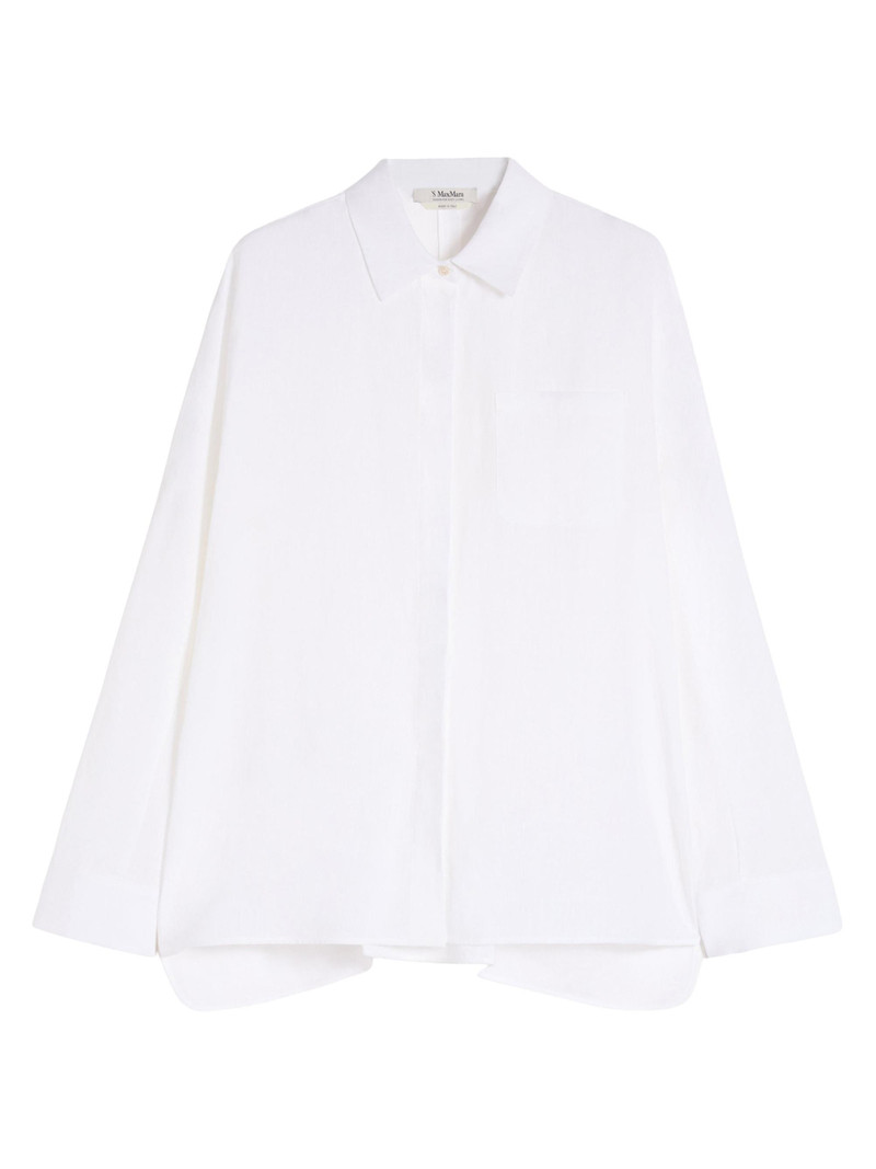 Women's Linen Canvas Shirt - Optical White 1