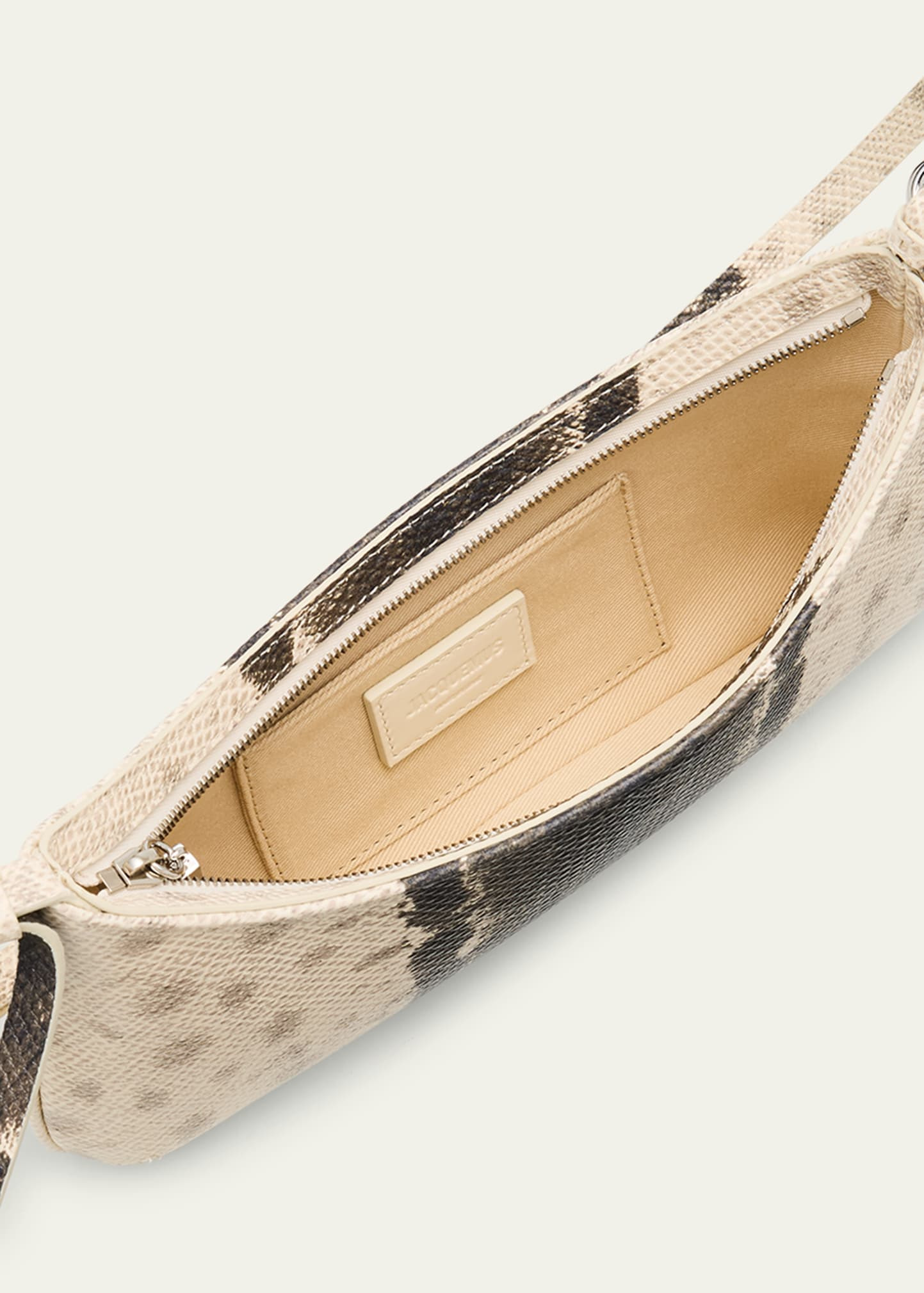 Le Bisou Snake-Embossed Leather Shoulder Bag - 4