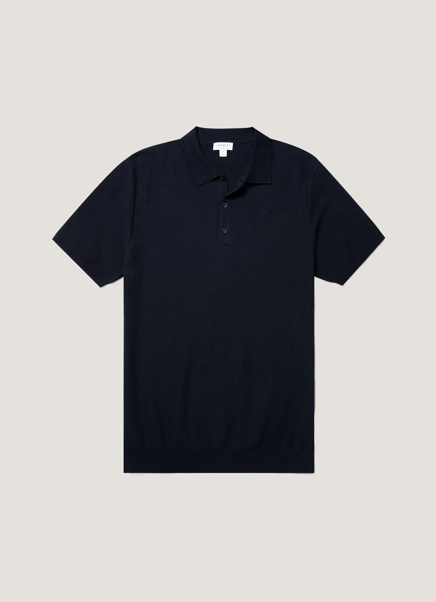 Fine Texture Knit Polo Shirt - 1