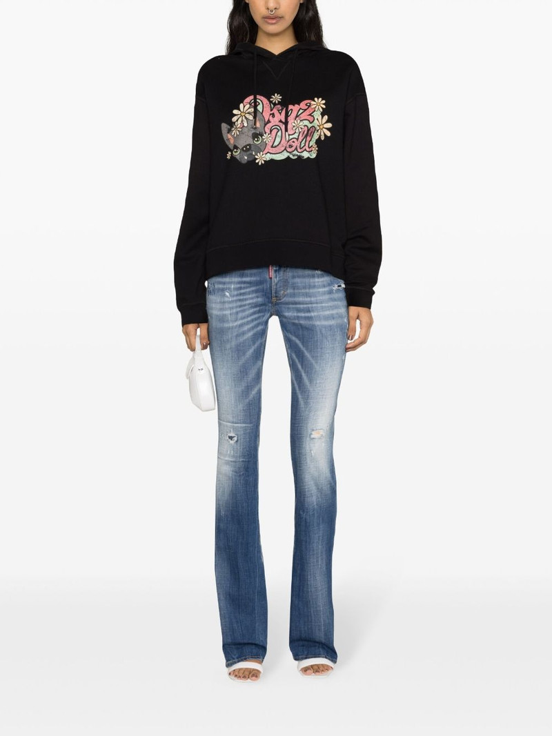 DSQUARED2 Hilde Doll Cool cotton hoodie outlook