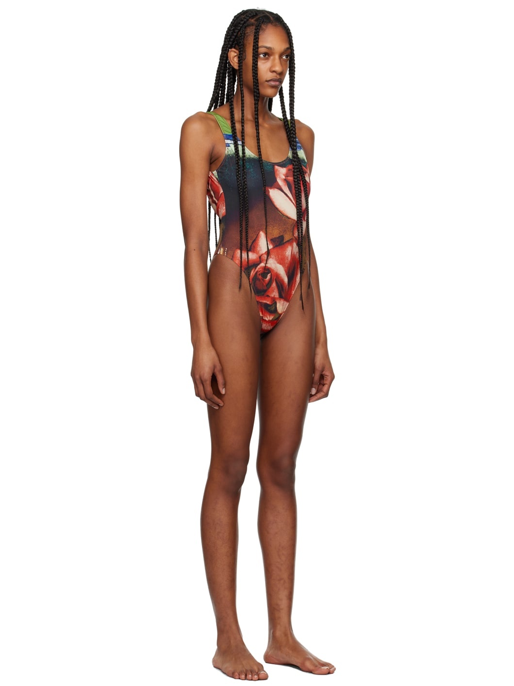 Red 'The Roses' Swimsuit - 2