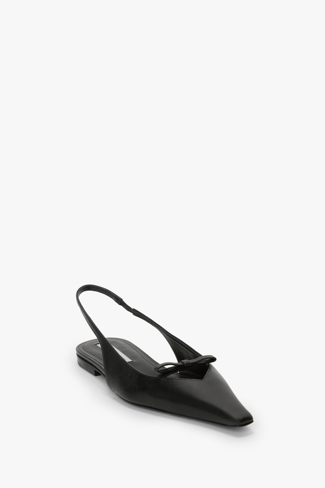 Sloan Slingback In Black Smooth Leather - 2