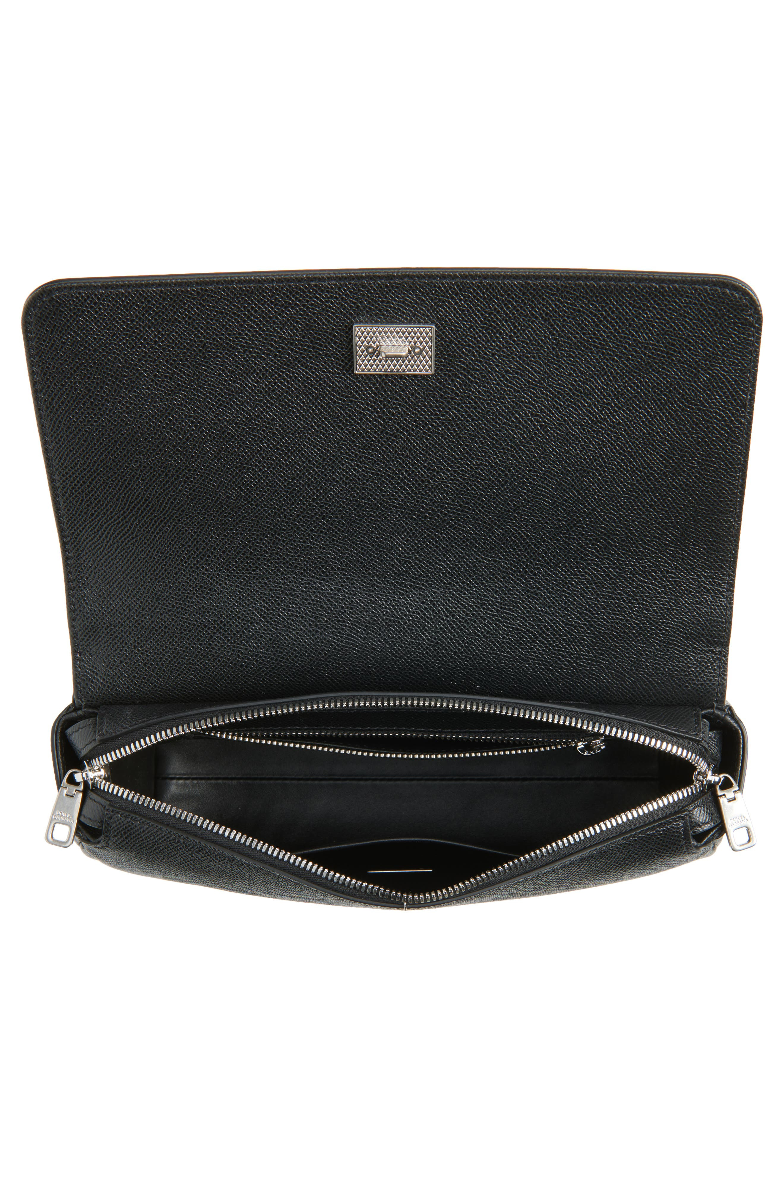Dolce&Gabbana My Sicily Grained Leather Top Handle Bag in 80999 Nero at Nordstrom - 5