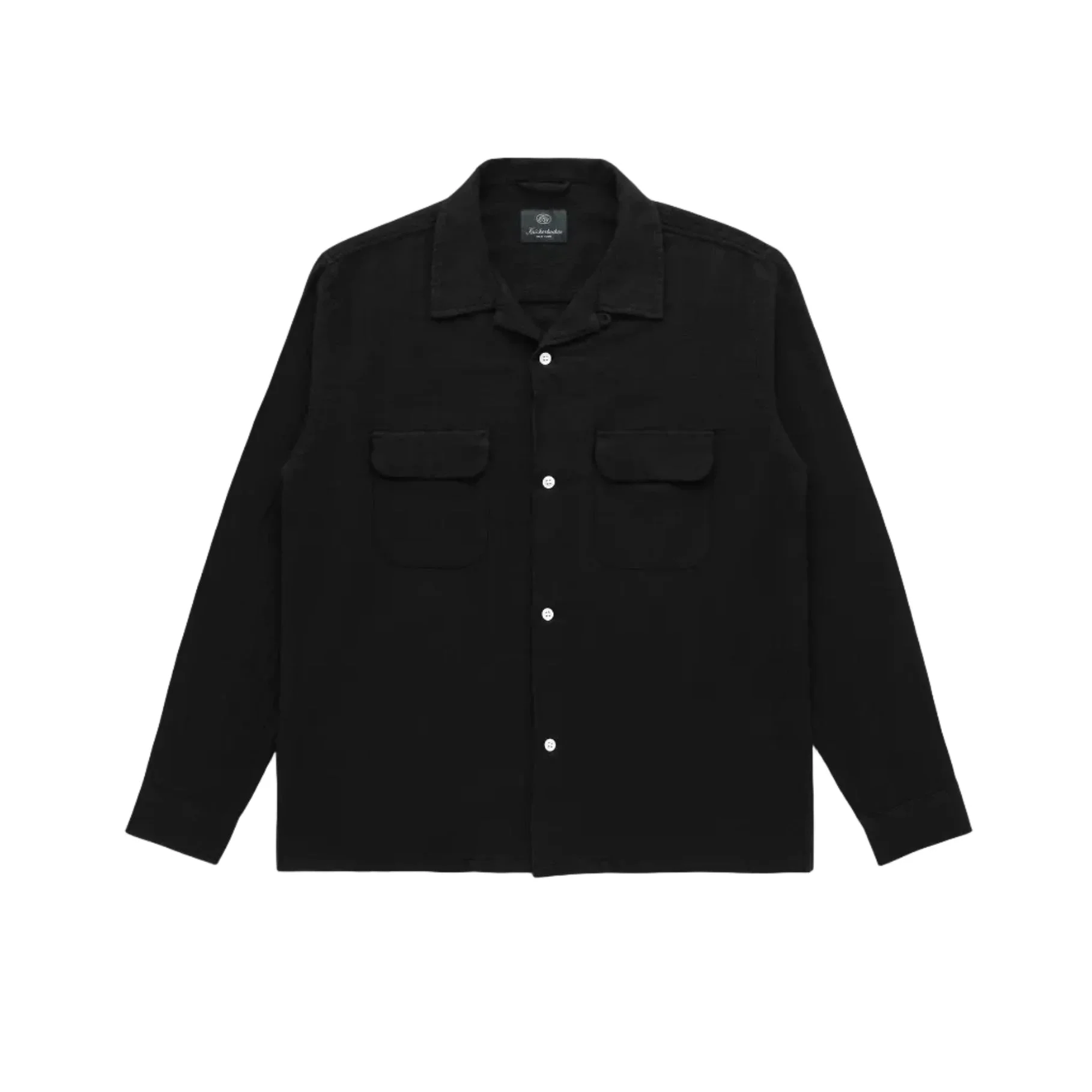 Penny Loom Cotton Shirt Black - 1