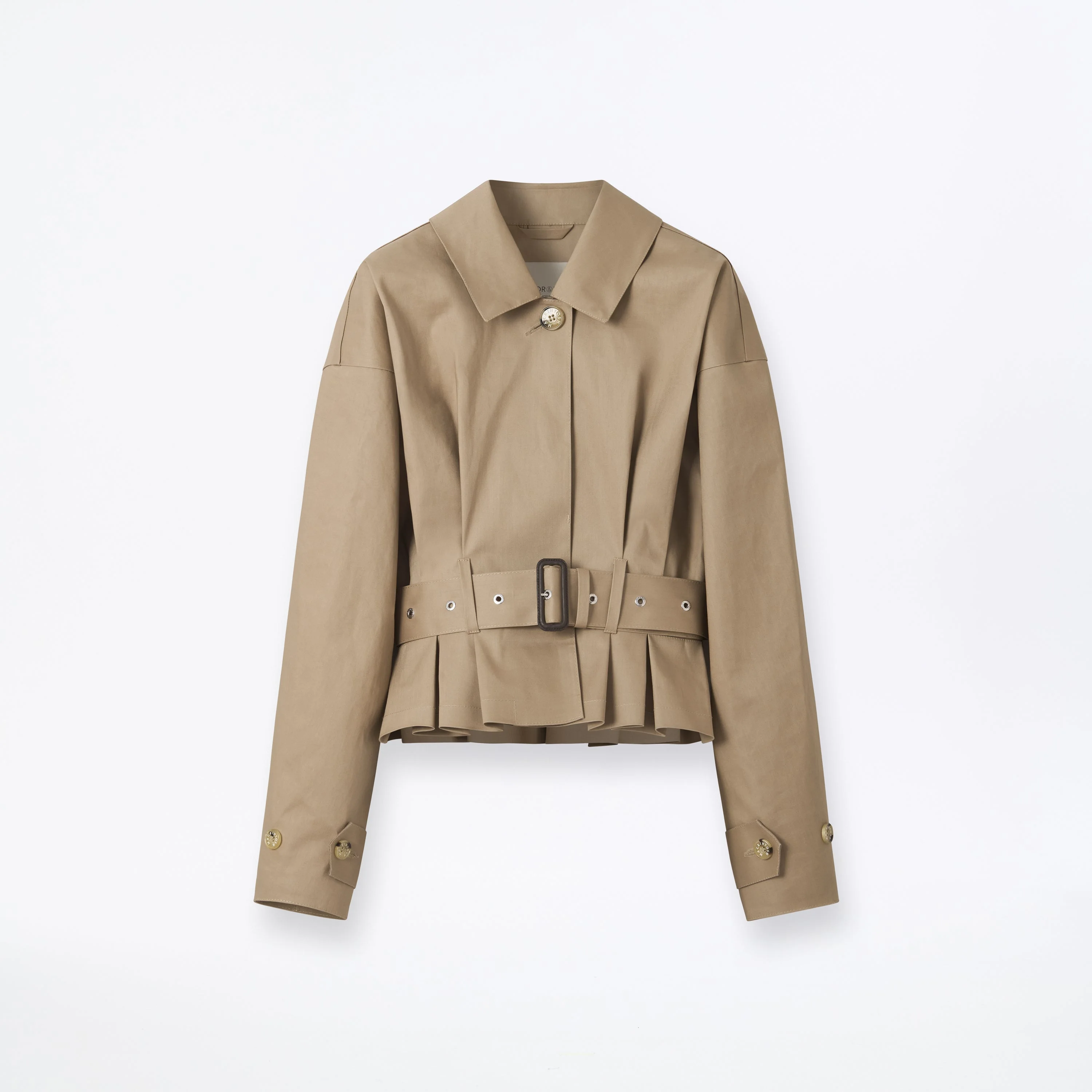 Pleated Belted Jacket - 1