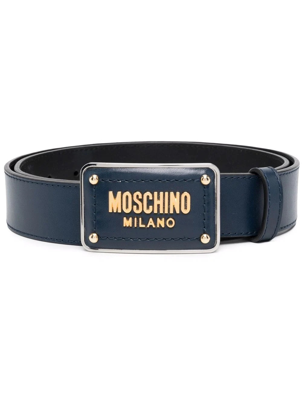 enamelled buckle belt - 1