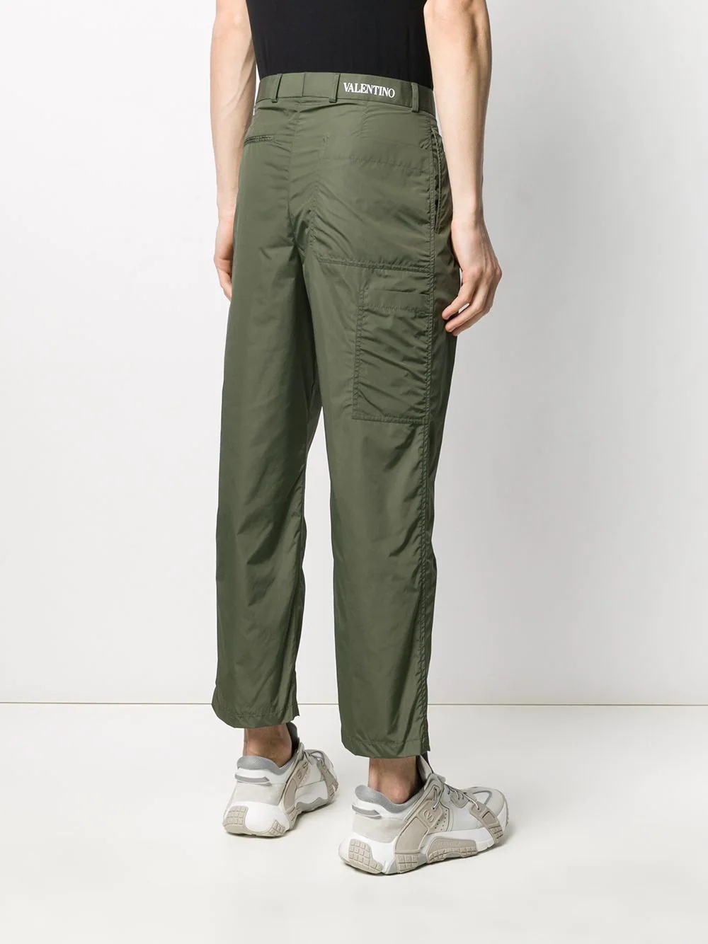 high-waisted straight-leg trousers - 4