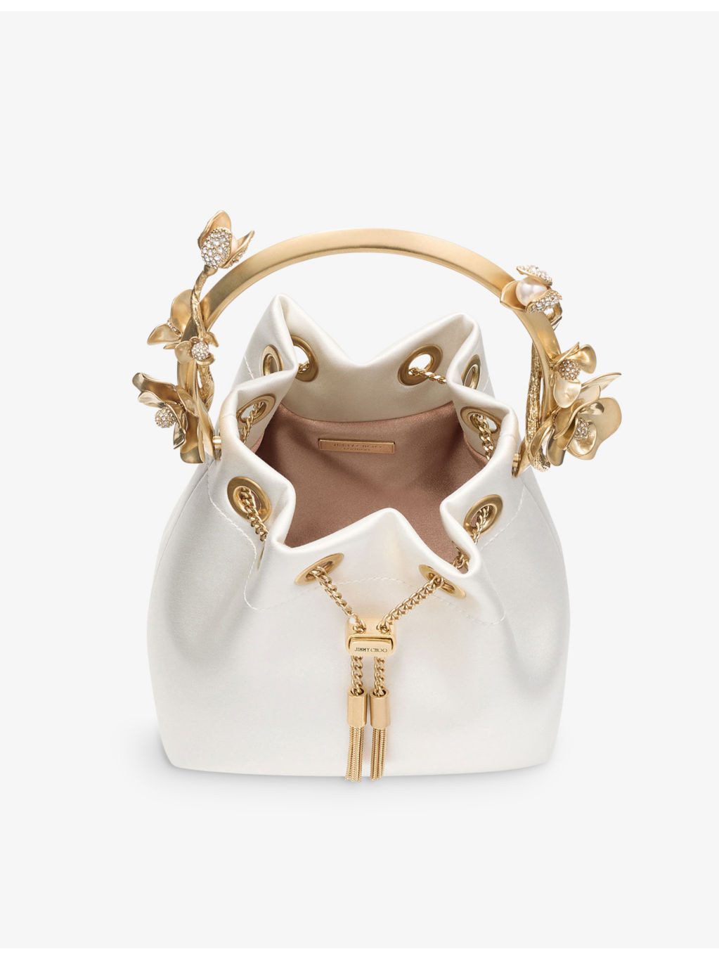 Bon Bon Flower-Embellished Satin Cross-Body Bag - 4