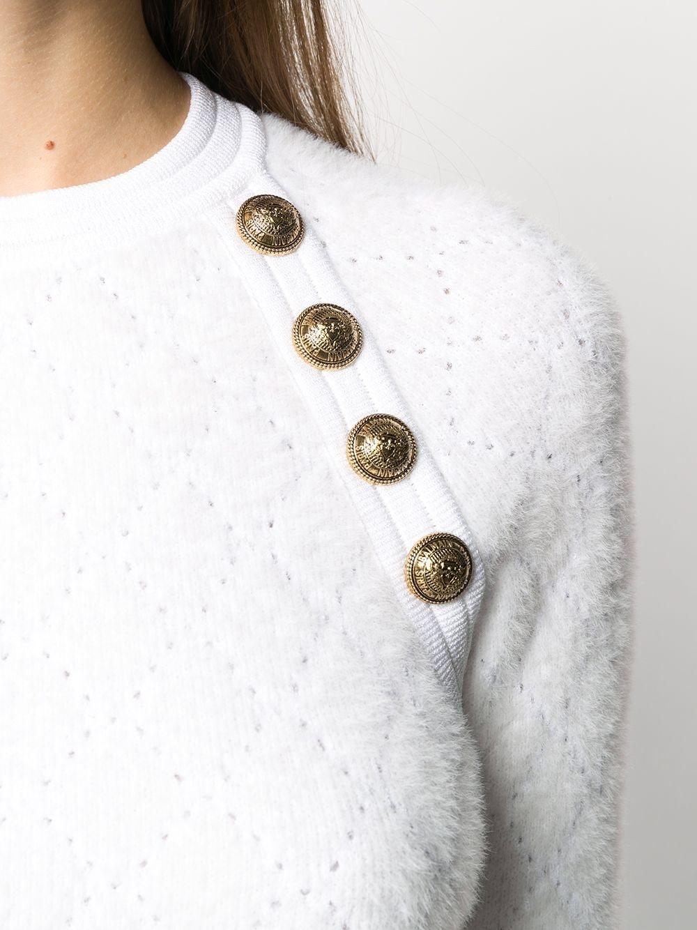 diamond knitted jumper with button detail - 5