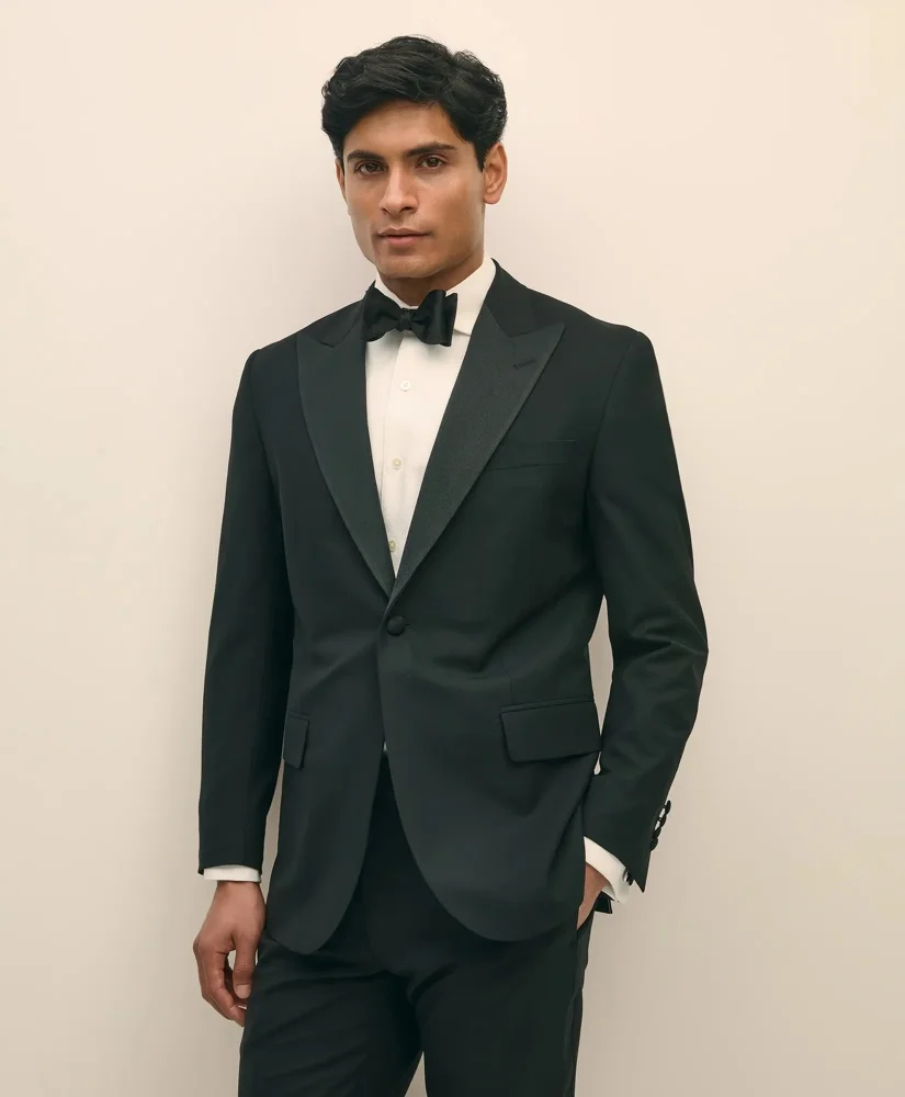 Brooks Brothers Explorer Collection Slim Fit Wool Tuxedo Jacket - 1
