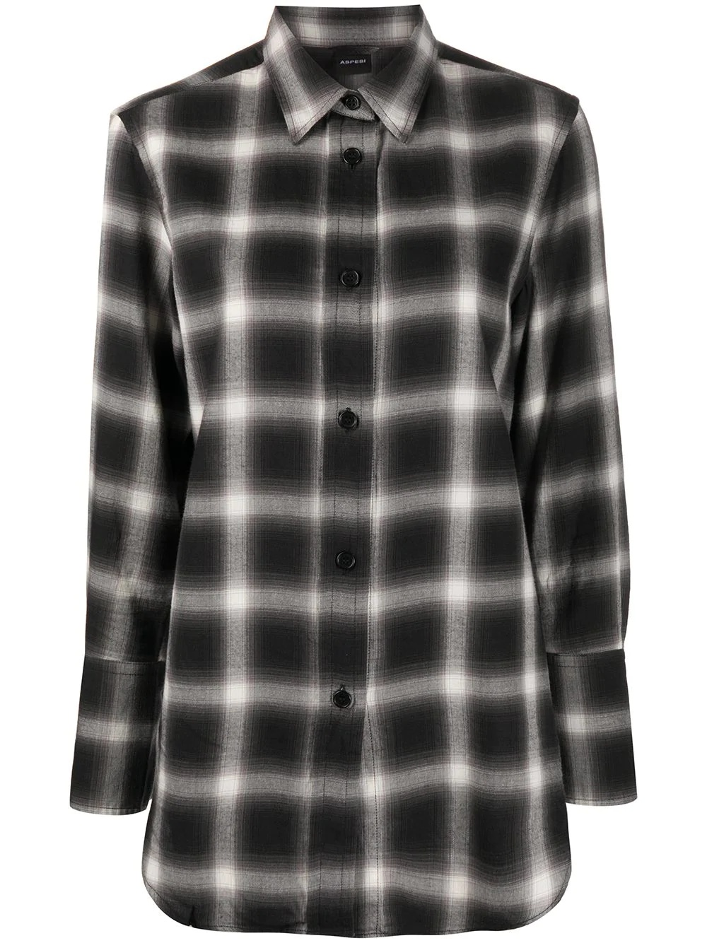 checked longsleeve shirt - 1