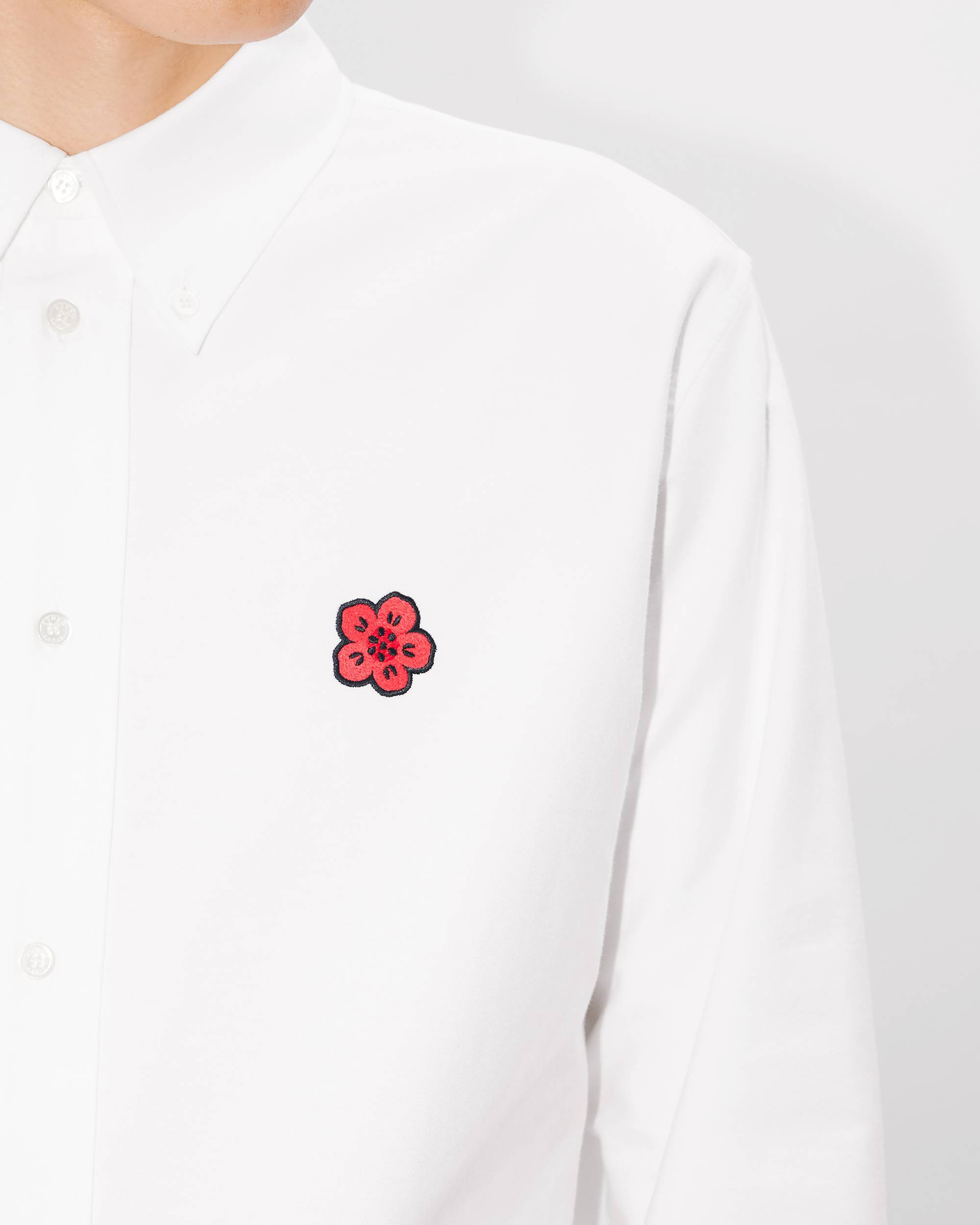 'Boke Flower' embroidered casual shirt - 7