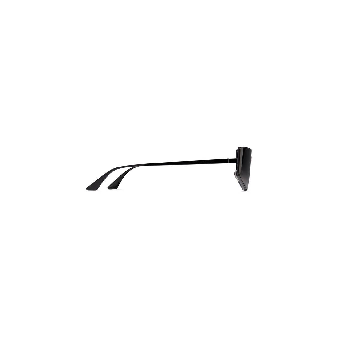 Shield 2.0 Rectangle Sunglasses in Black - 4