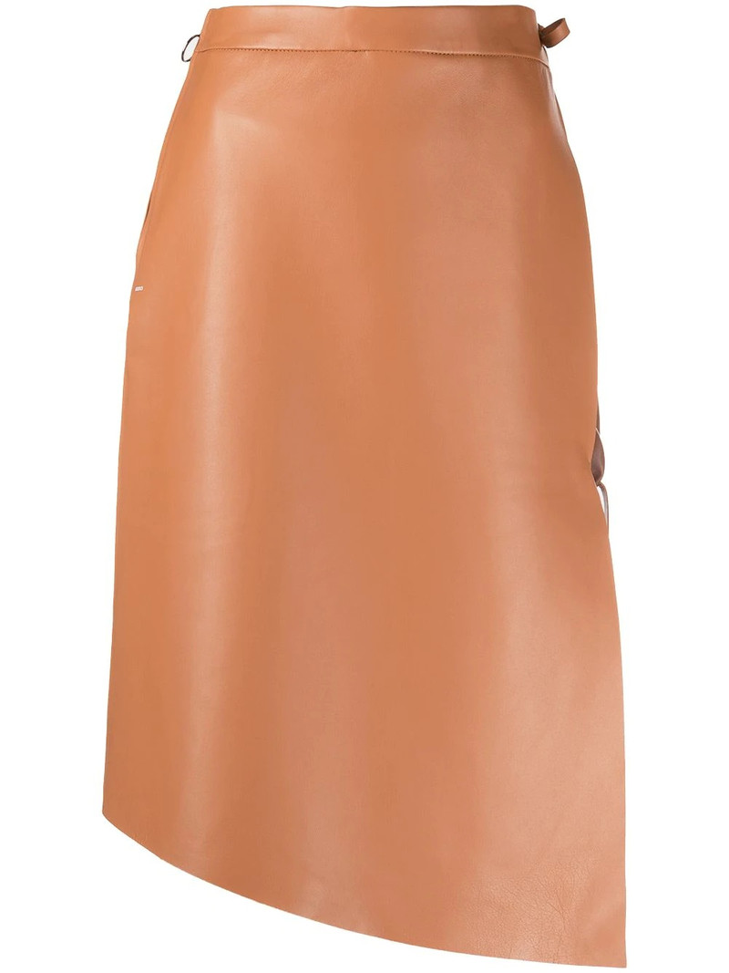 leather midi skirt 1