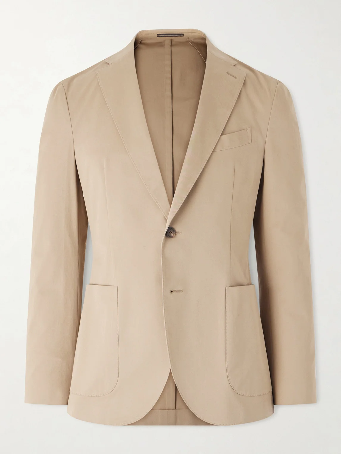 Cotton-Blend Suit Jacket - 1
