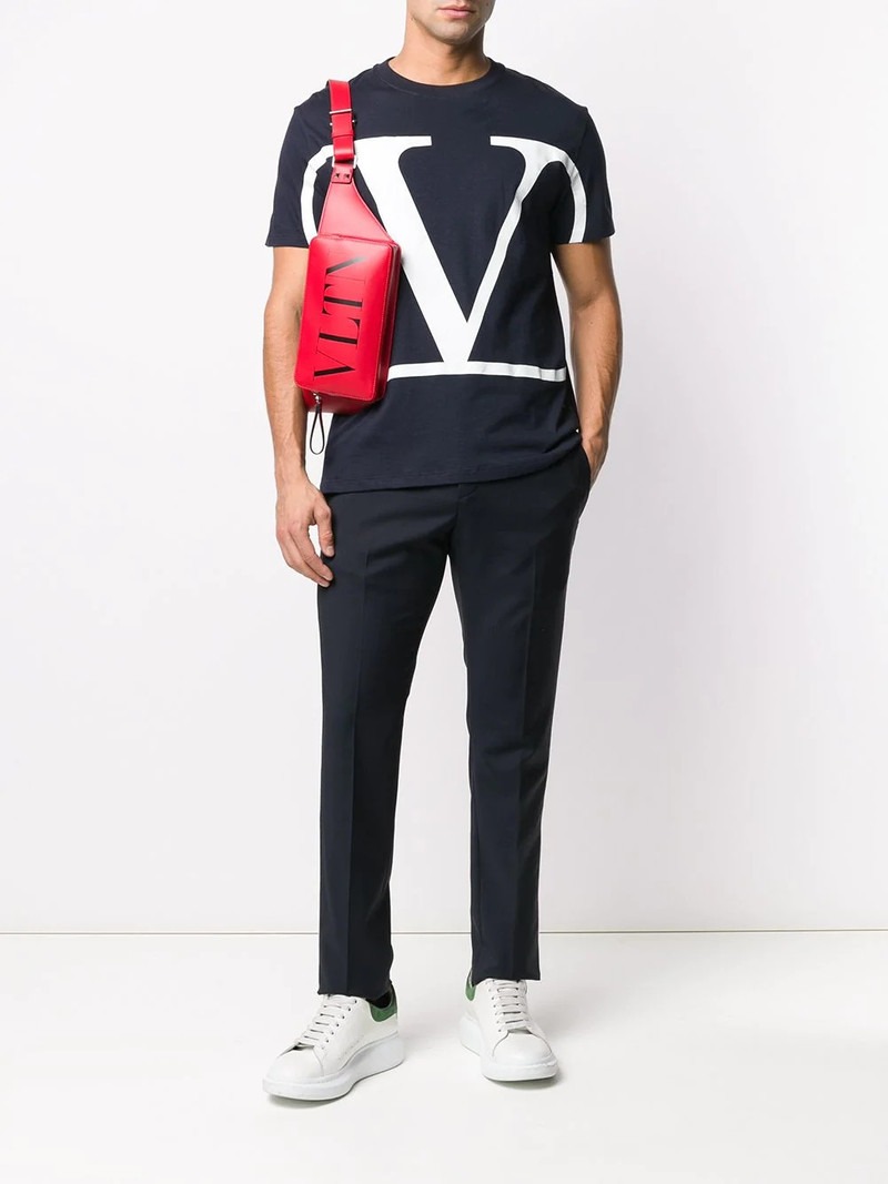 Valentino side-stripe tailored trousers outlook