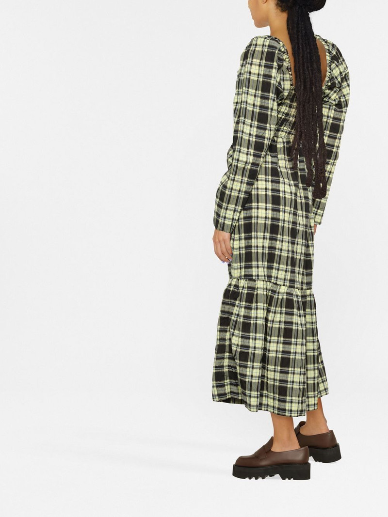 checked tiered dress 3