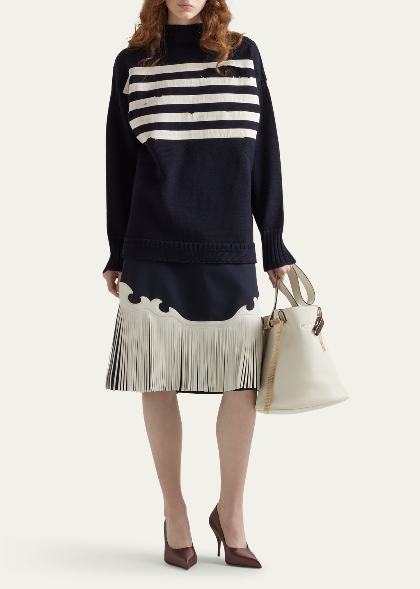 Western Leather Fringe Skirt - 2