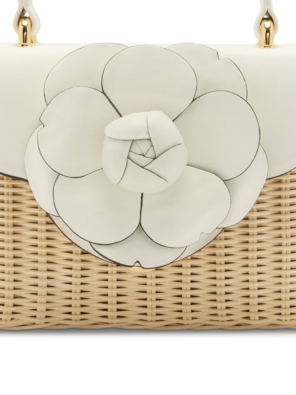 flower-appliqué tote bag - 5