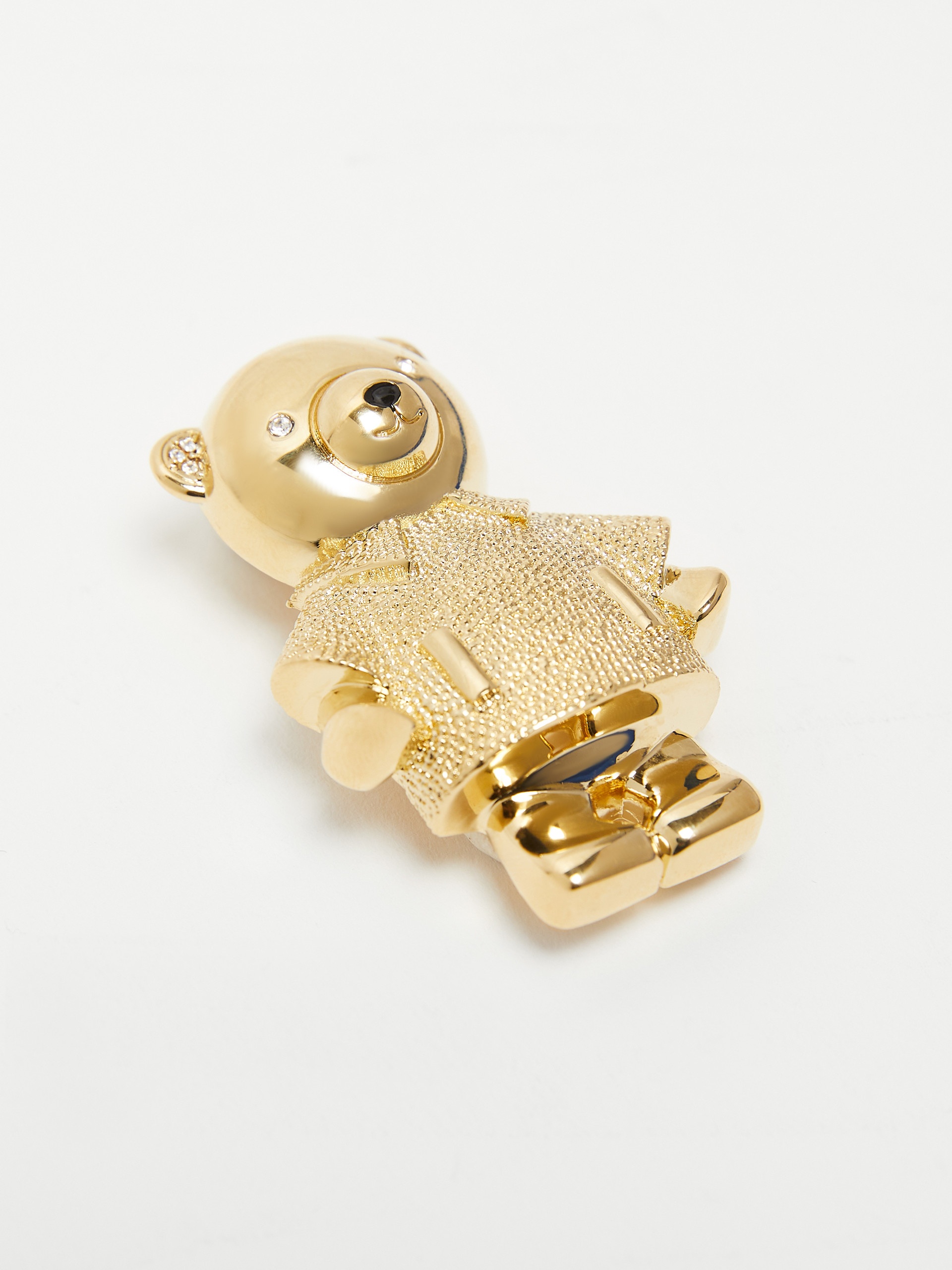 SHINY Metal brooch with rhinestones - 2