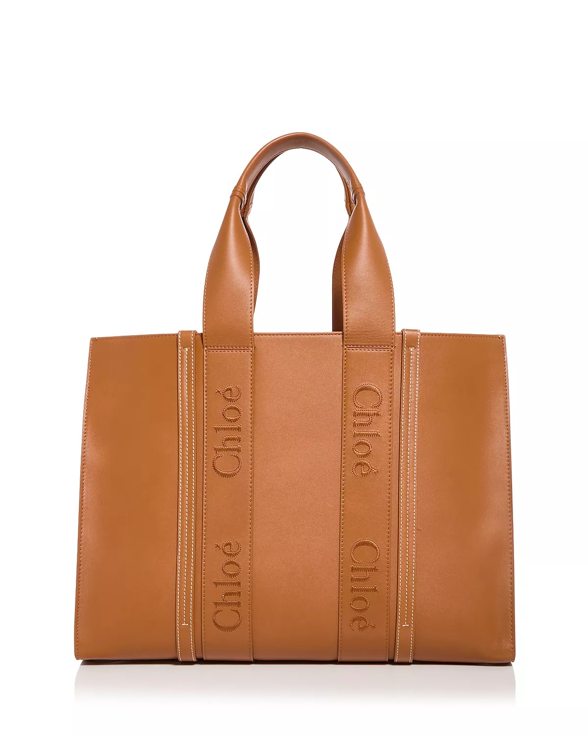 Woody Large Leather Tote - 4