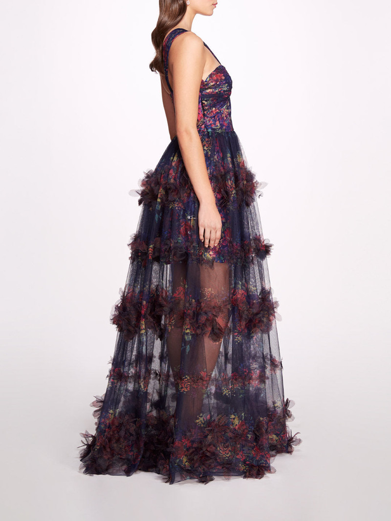 WATERCOLOR GARLAND GOWN 3