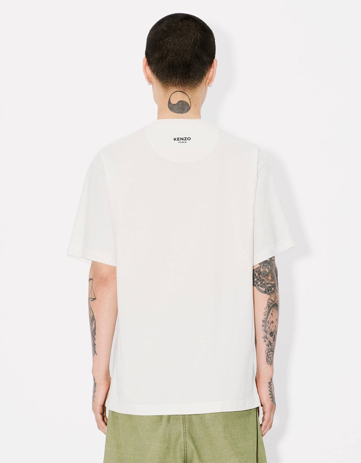 Kenzo Pop Embroidered Off-White T-Shirt - 4