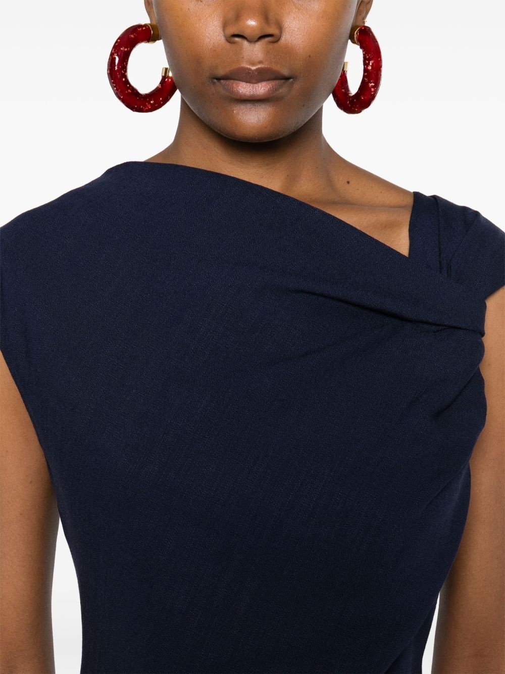 twist-detail mini dress - 5
