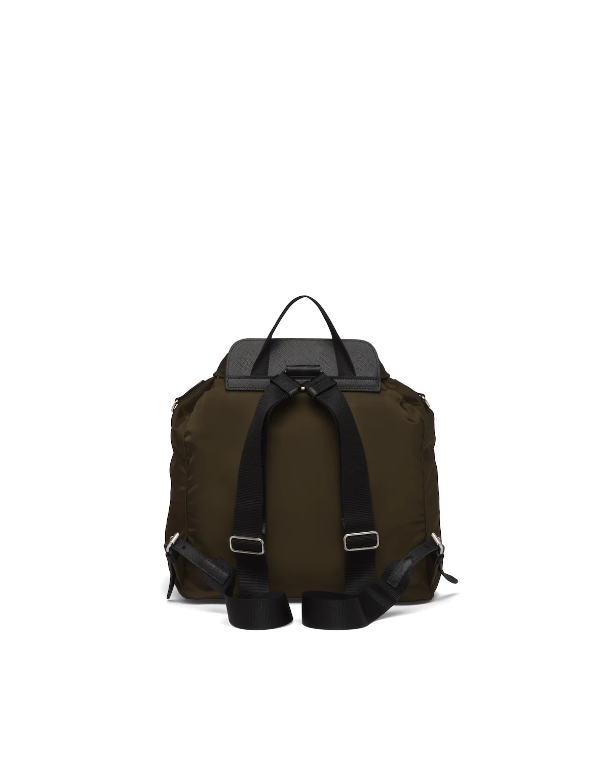 Nylon and Saffiano Leather Backpack - 4