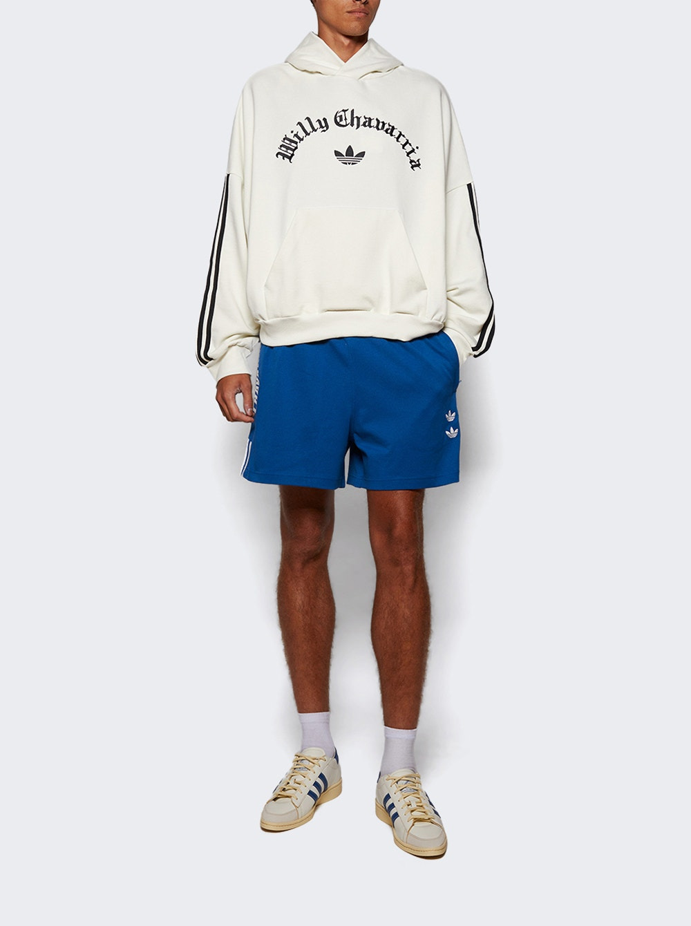 X Willy Chavarria Trefoil Hoodie Off White - 6