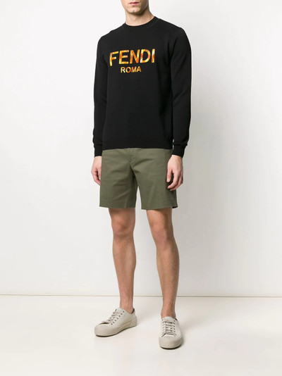 FENDI logo appliqué sweatshirt outlook