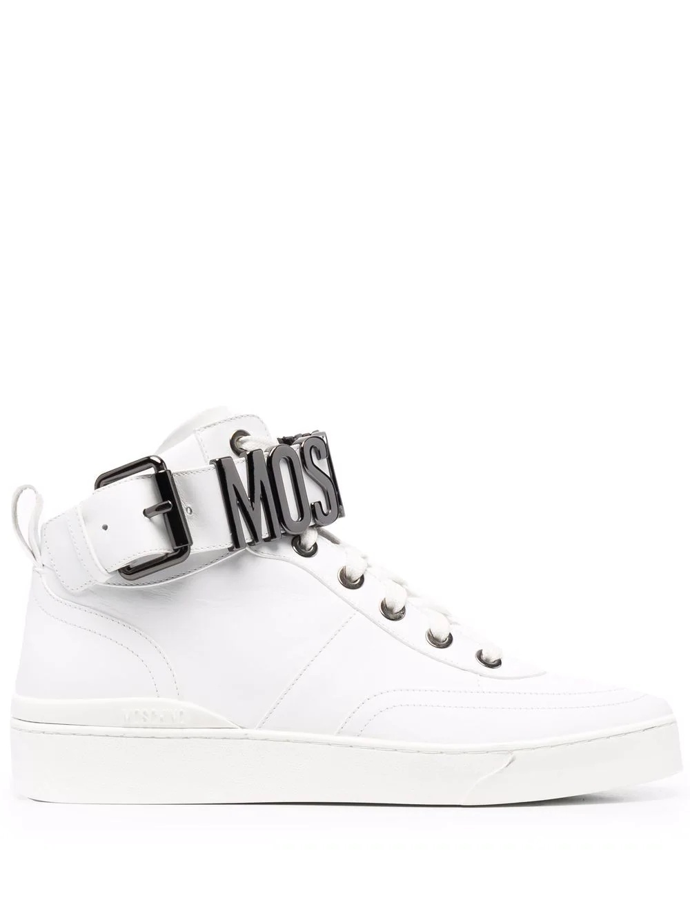 lettering logo high-top sneakers - 1