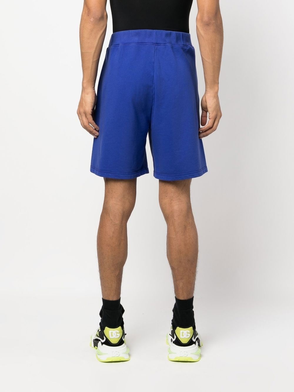 cotton logo print shorts - 4