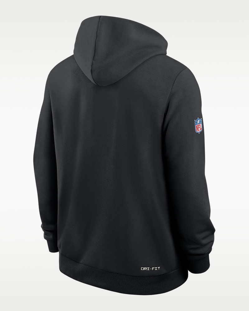 Carolina Panthers Crucial Catch Sideline Standard Issue Men's Nike Dri-FIT NFL Pullover Hoodie 2