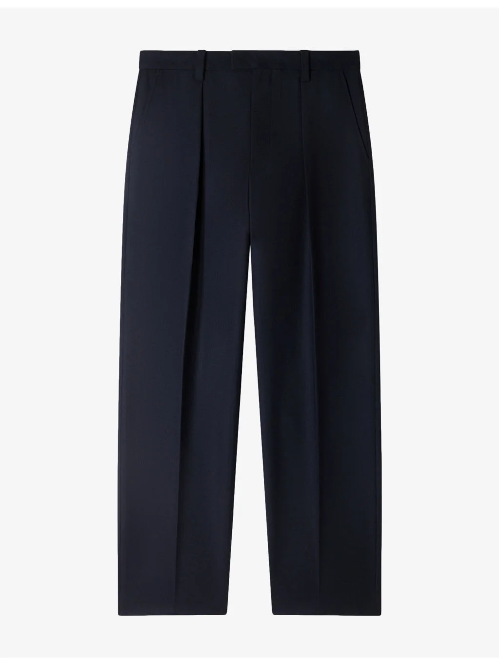 Tailored Wide-Leg Wool Trousers - 1