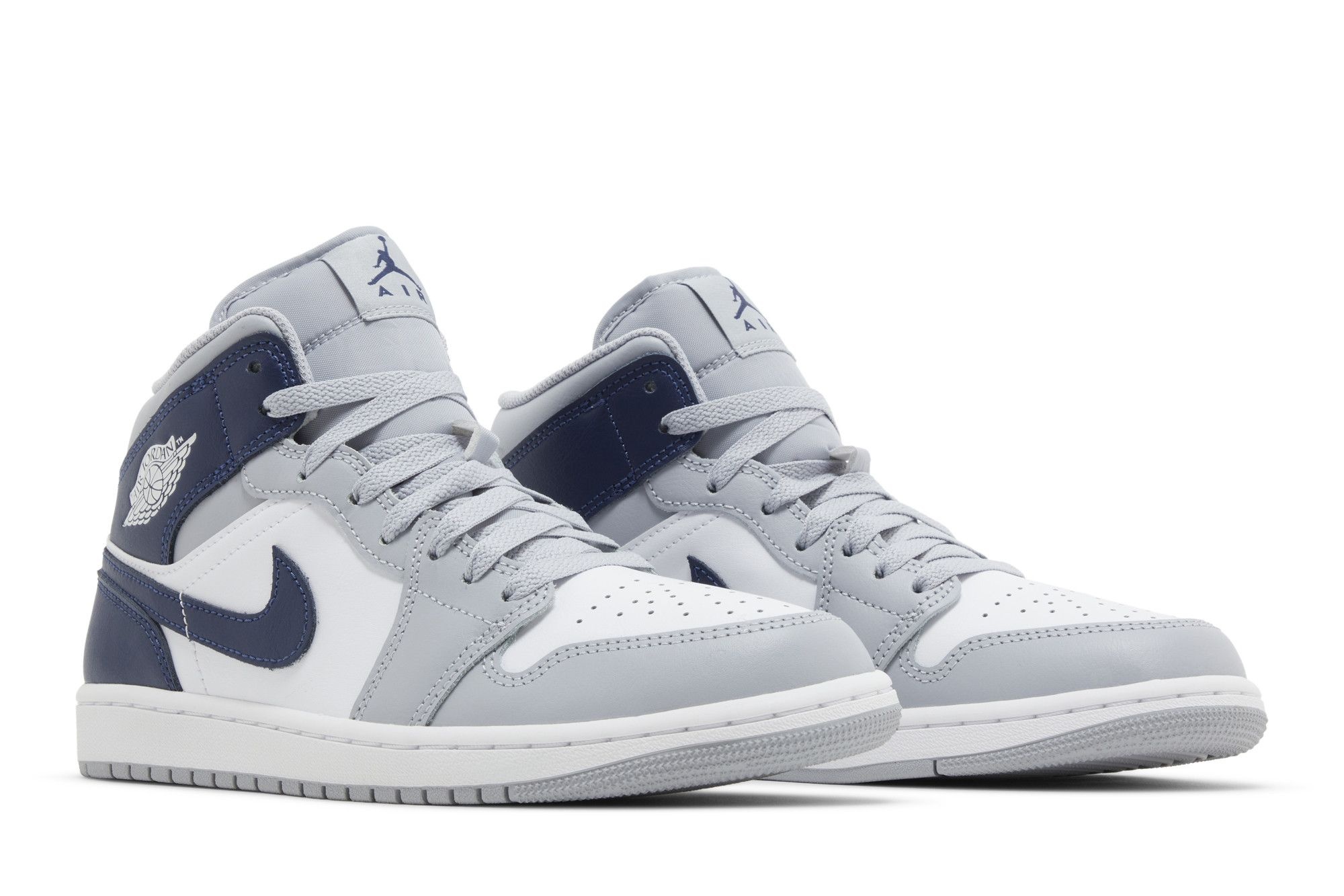 Air Jordan 1 Mid 'Wolf Grey Midnight Navy' - 8