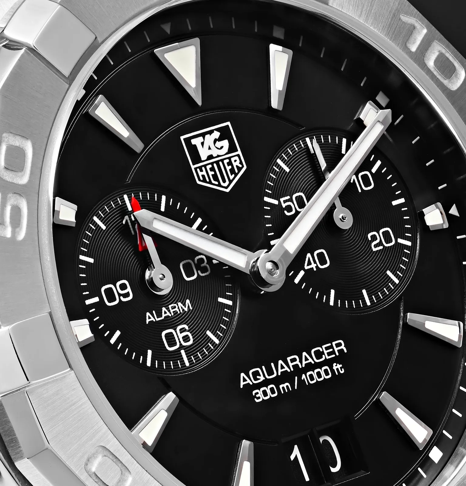 Aquaracer Alarm Quartz 40.5mm Steel Watch, Ref. No. WAY111Z.BA0928 - 7