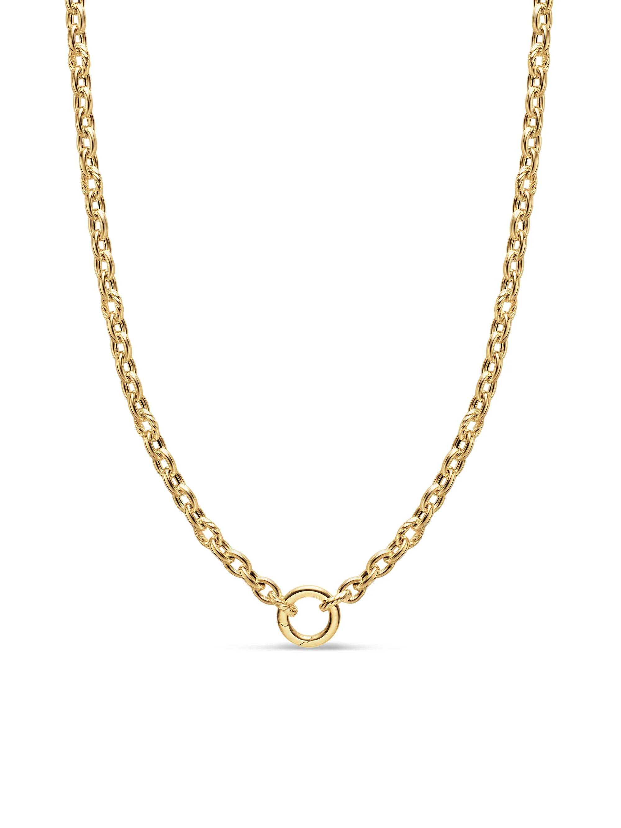 Women's DY Mercer Petite Chain Necklace in 18K Yellow Gold, 4.5MM - Gold - 1