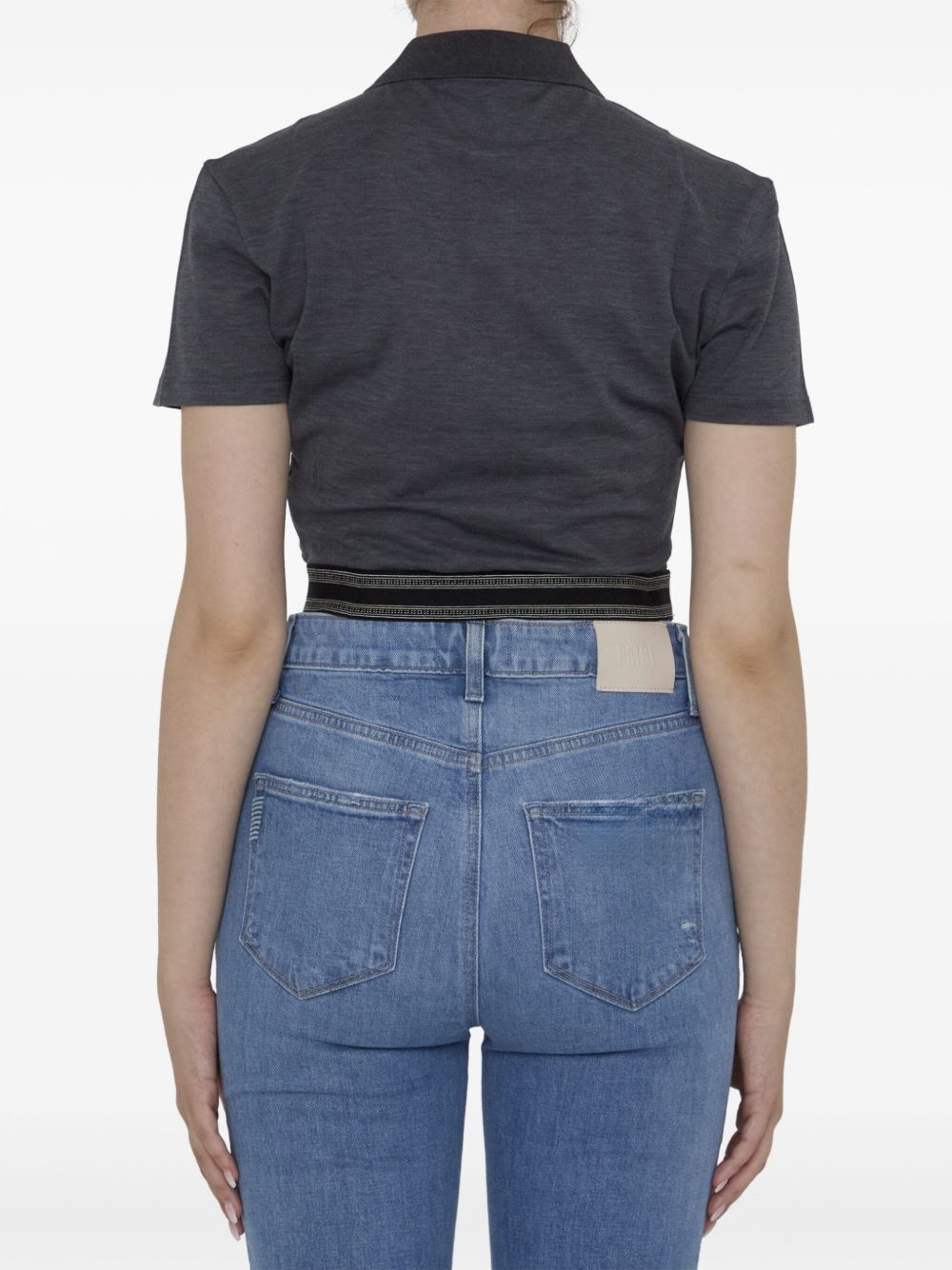 cropped polo shirt - 4