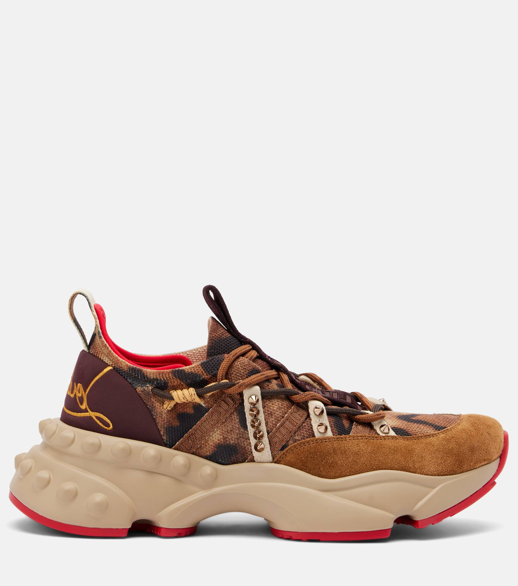 Trailrun suede-trimmed sneakers - 4